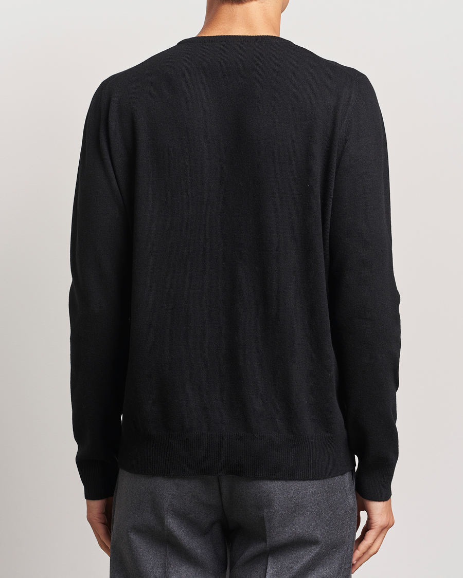Hombres | Jerséis y prendas de punto | Gran Sasso | Wool/Cashmere Crew Neck Black