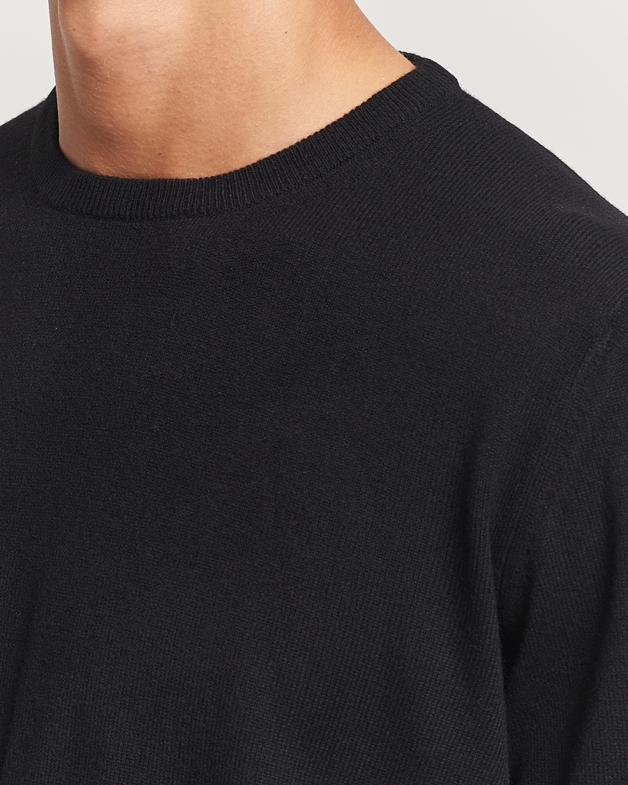 Hombres | Jerséis y prendas de punto | Gran Sasso | Wool/Cashmere Crew Neck Black