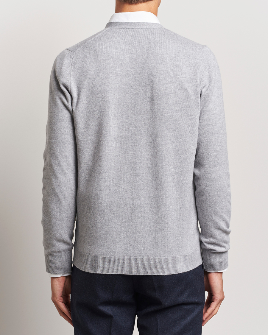 Hombres | Jerséis y prendas de punto | Gran Sasso | Wool/Cashmere Cardigan Light Grey