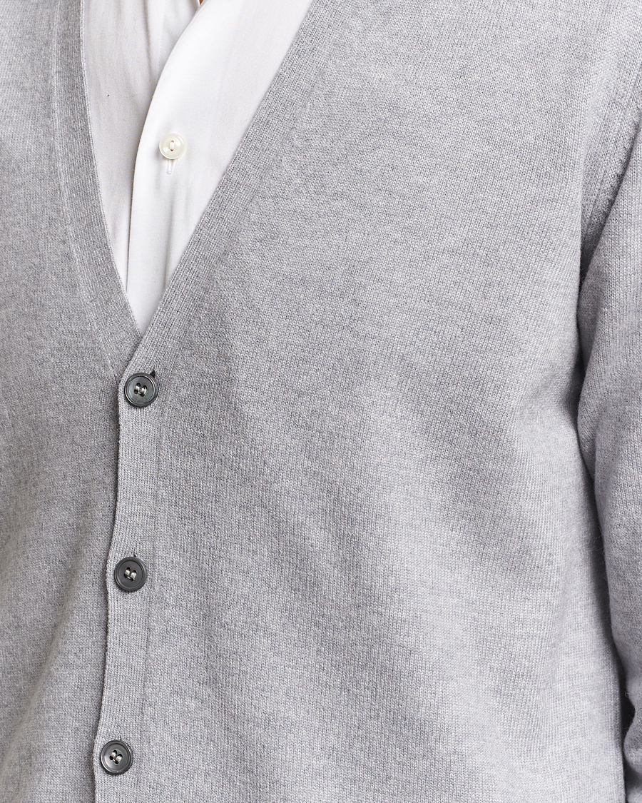 Hombres | Jerséis y prendas de punto | Gran Sasso | Wool/Cashmere Cardigan Light Grey