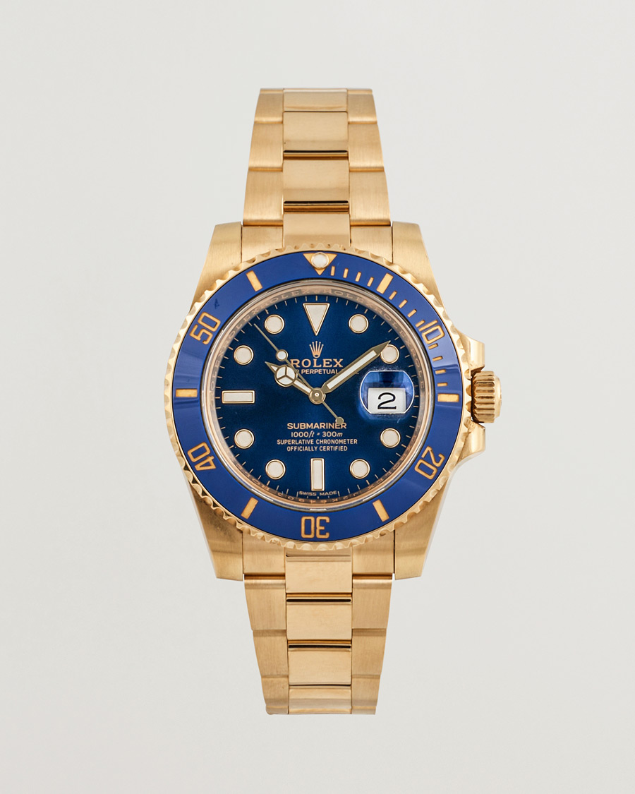 Hombres | Rolex Pre-Owned Submariner Date 18K 116618LB Gold | Rolex Pre-Owned | Submariner Date 18K 116618LB Gold