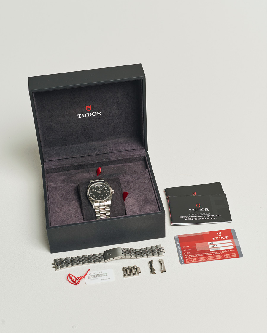 Hombres | Tudor Pre-Owned Date Day 76214 Silver | Tudor Pre-Owned | Date Day 76214 Silver