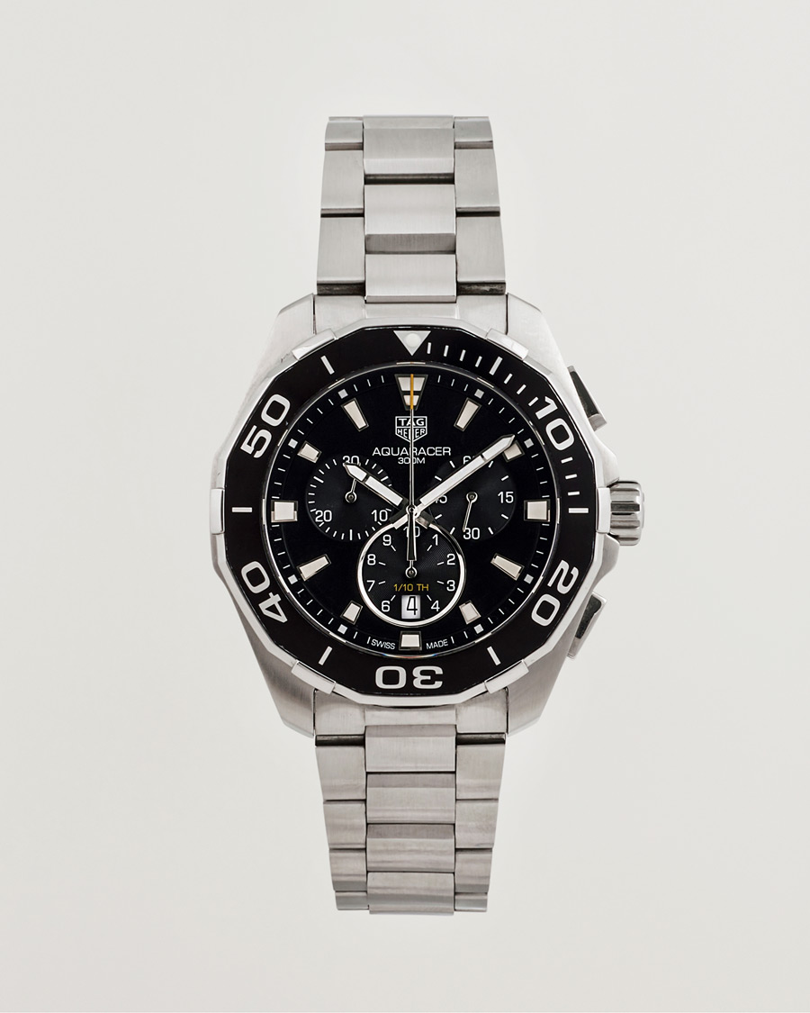 Hombres | Tag Heuer Pre-Owned Aquaracer Chrono Silver | Tag Heuer Pre-Owned | Aquaracer Chrono Silver