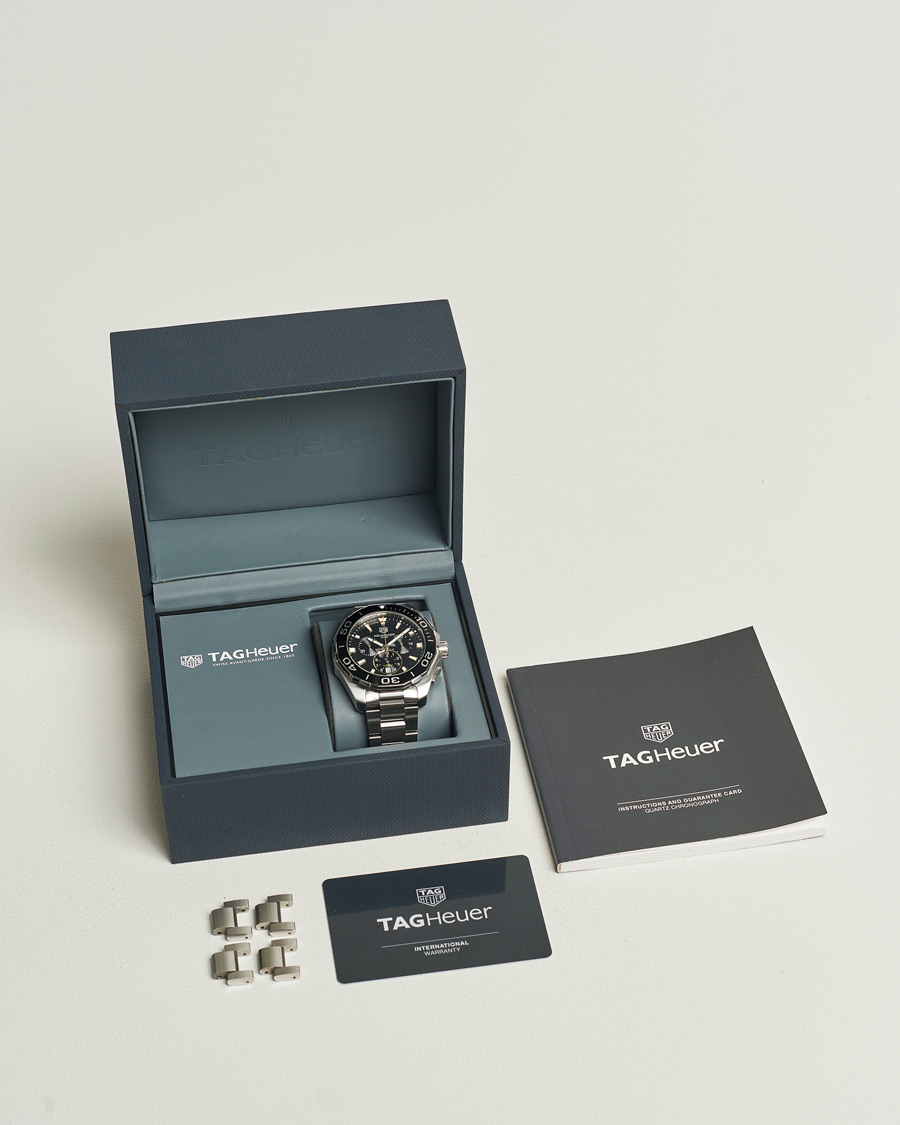 Hombres | Tag Heuer Pre-Owned Aquaracer Chrono Silver | Tag Heuer Pre-Owned | Aquaracer Chrono Silver