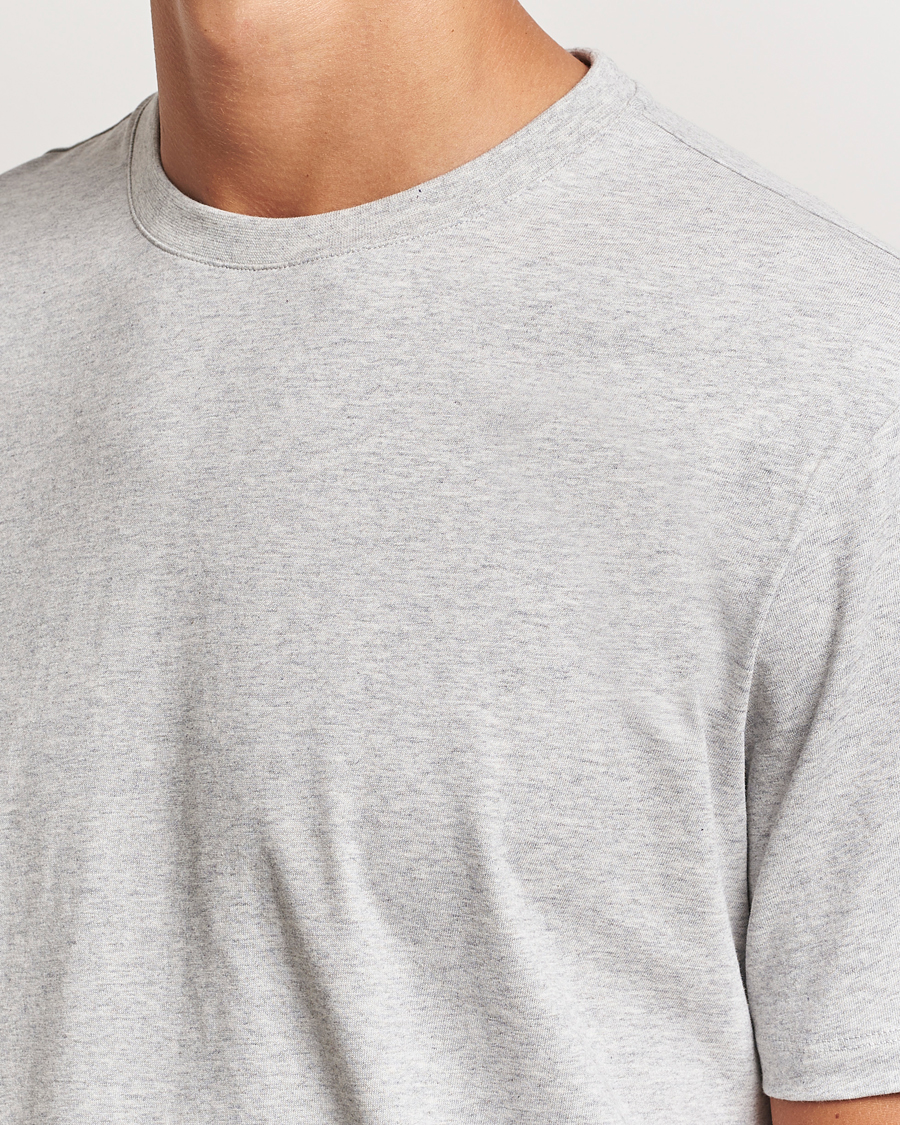 Hombres | Camisetas | A Day's March | Midweight T-Shirt Grey Melange