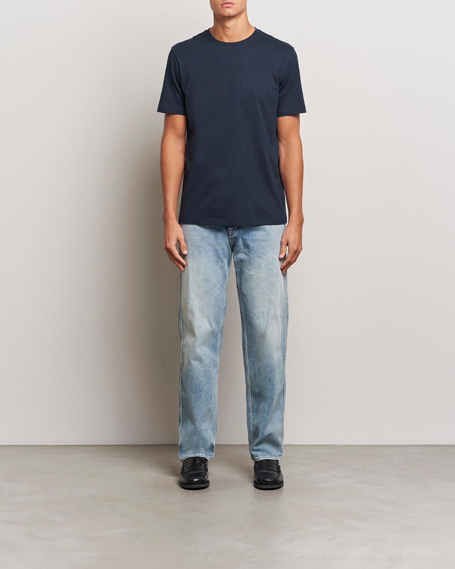 Hombres | Camisetas | A Day's March | Midweight T-Shirt Navy