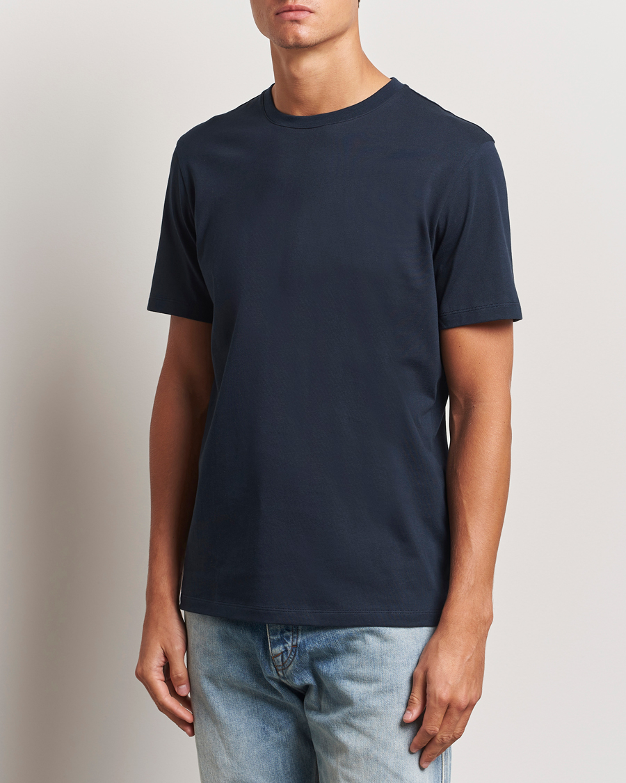 Hombres | Camisetas | A Day's March | Midweight T-Shirt Navy