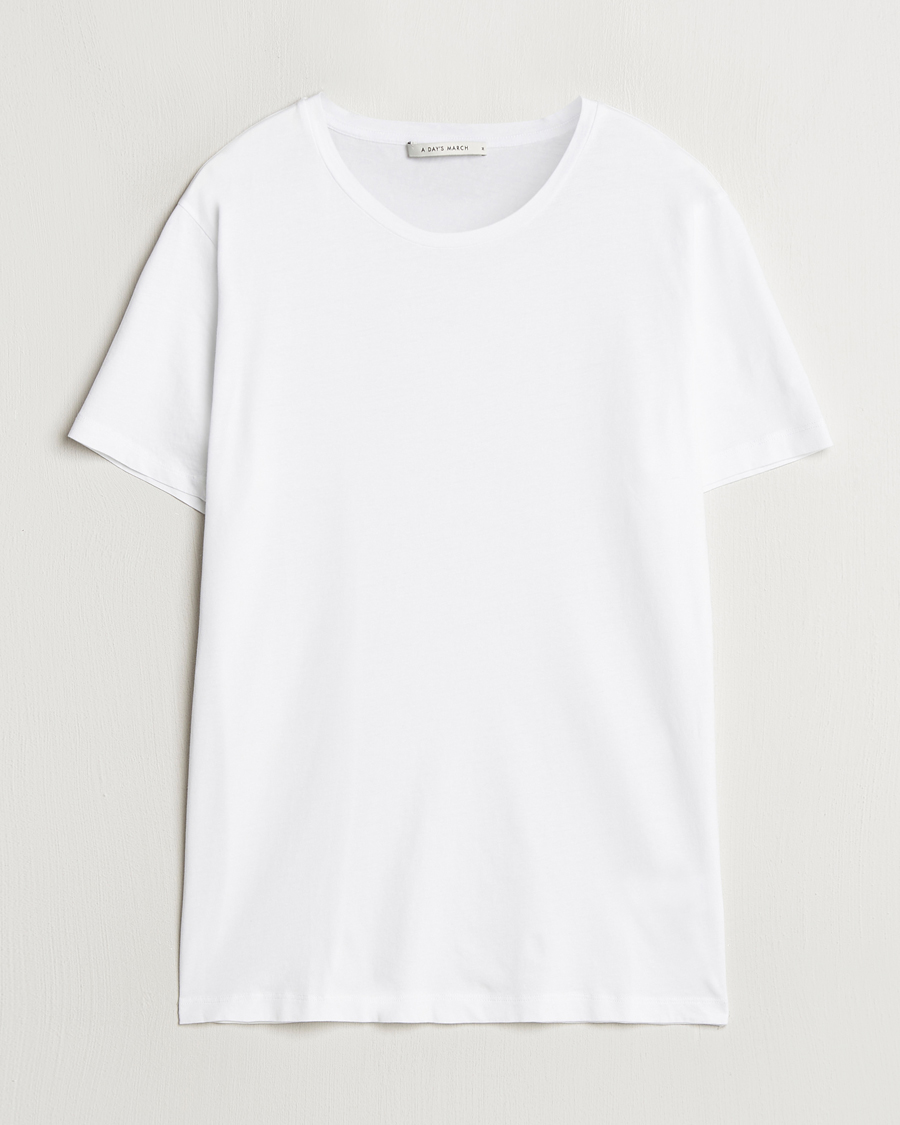 Hombres | Camisetas | A Day's March | Lightweight T-Shirt White