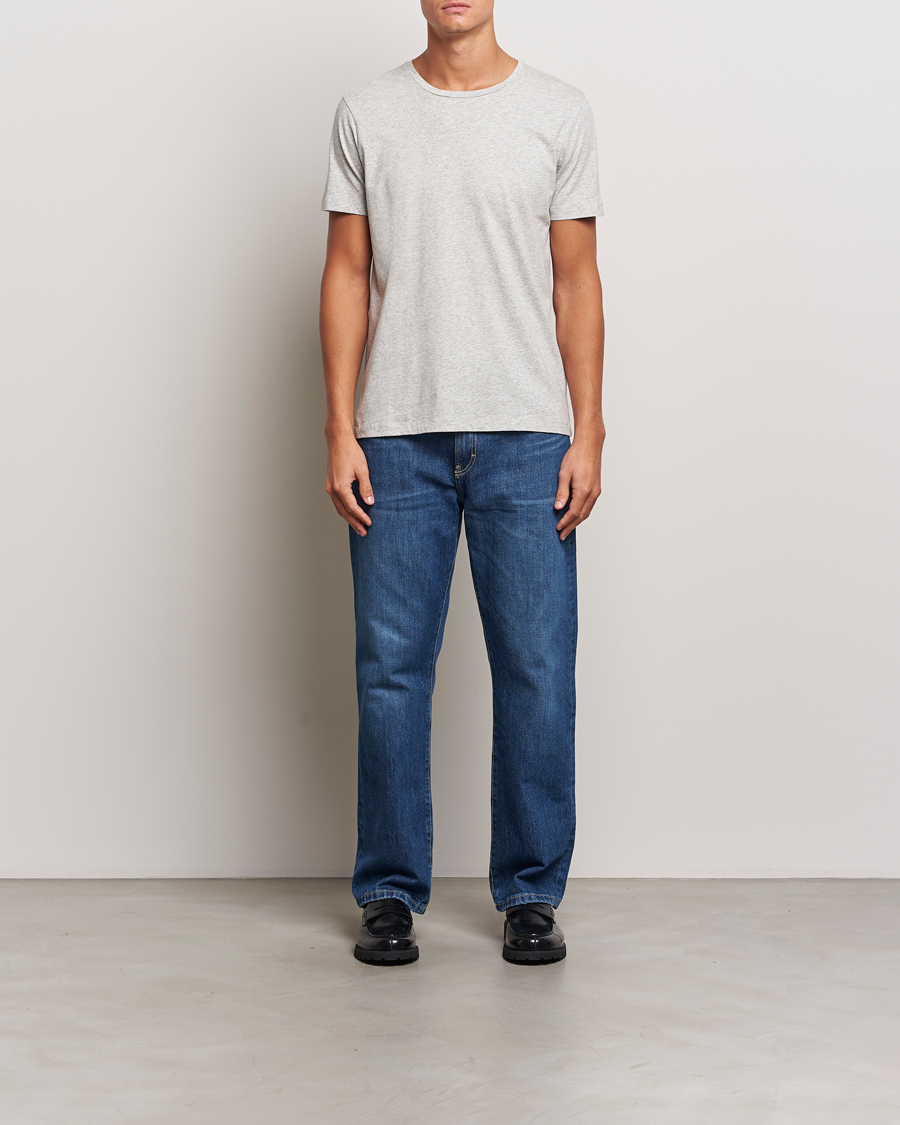 Hombres | Camisetas | A Day's March | Lightweight T-Shirt Grey Melange