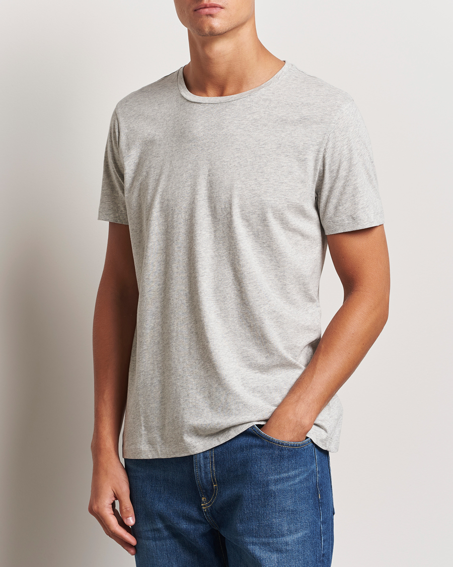 Hombres | Camisetas | A Day's March | Lightweight T-Shirt Grey Melange