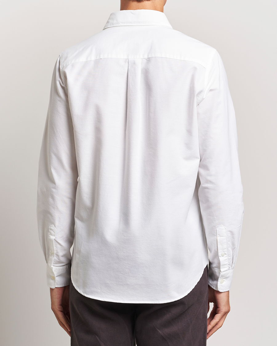 Hombres | Camisas | A Day's March | Mason Dyed Oxford Shirt White