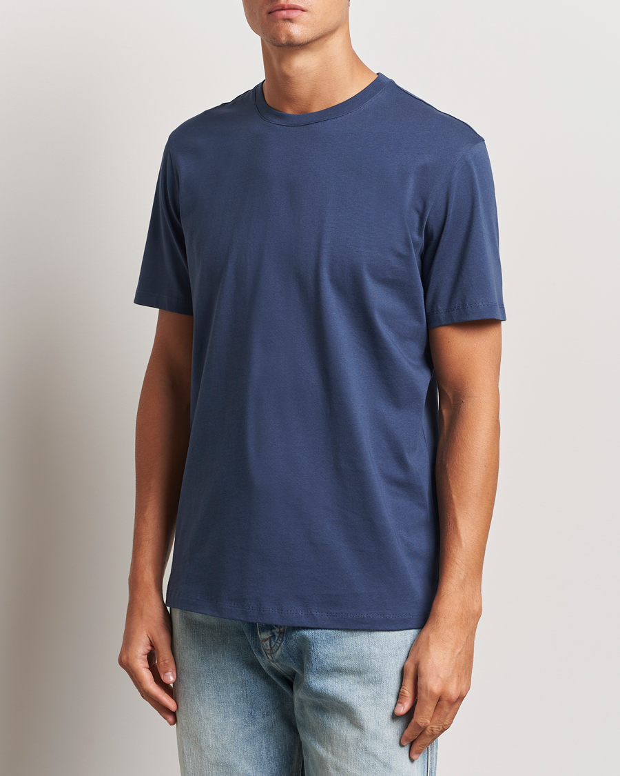 Hombres | Camisetas | A Day's March | Midweight T-Shirt Brewers Blue
