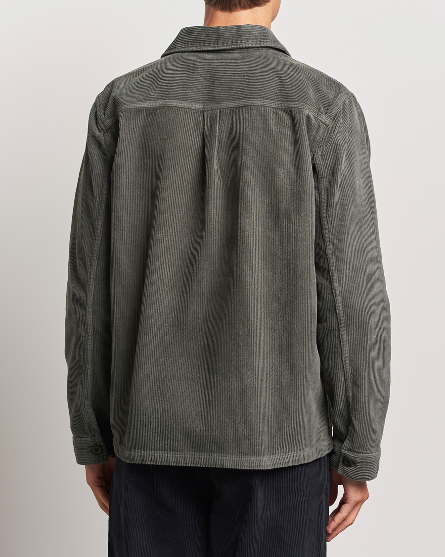 Hombres | Camisas | A Day's March | Telford Corduroy Overshirt Olive