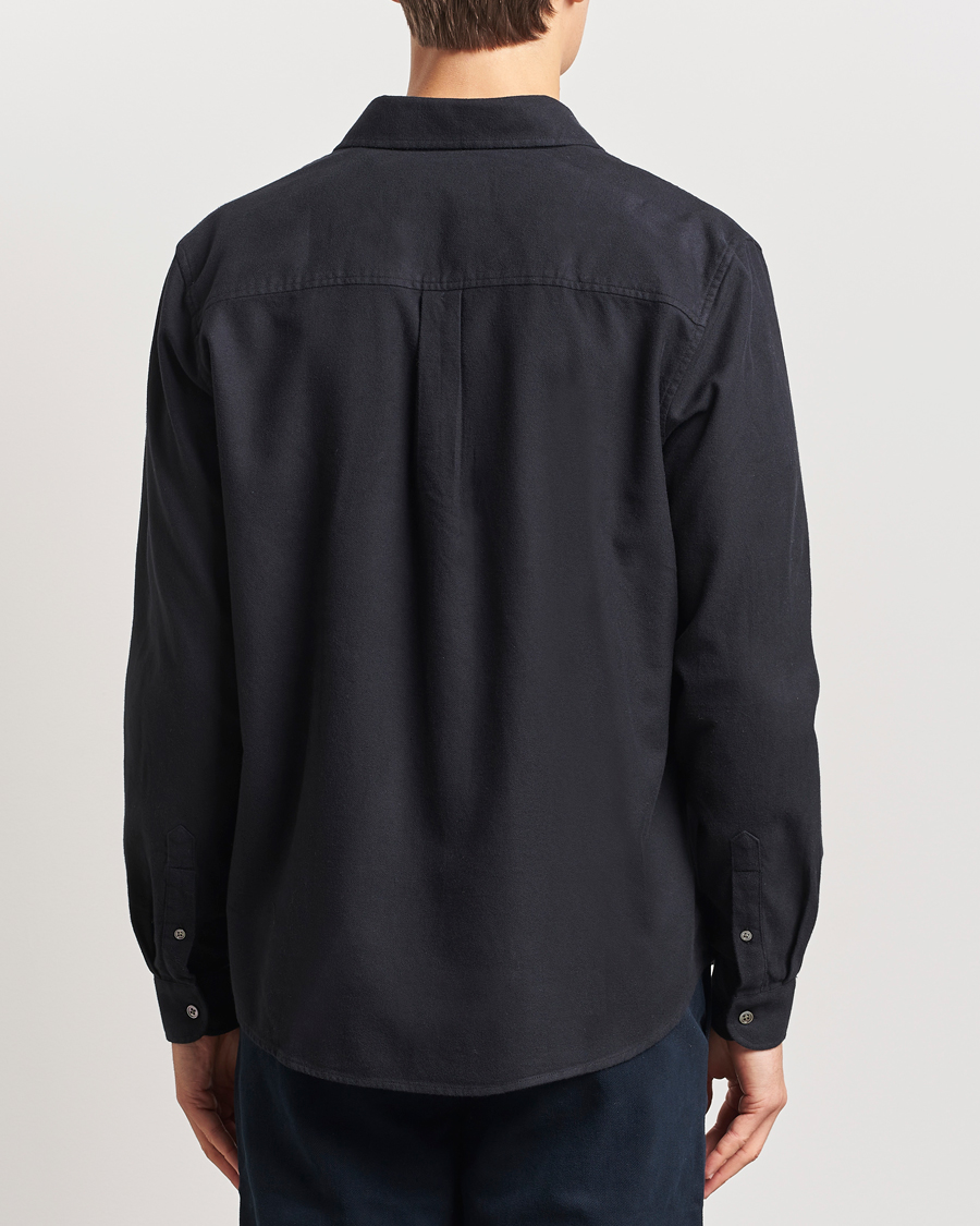 Hombres | Camisas | A Day's March | Newark Flannel Shirt Black