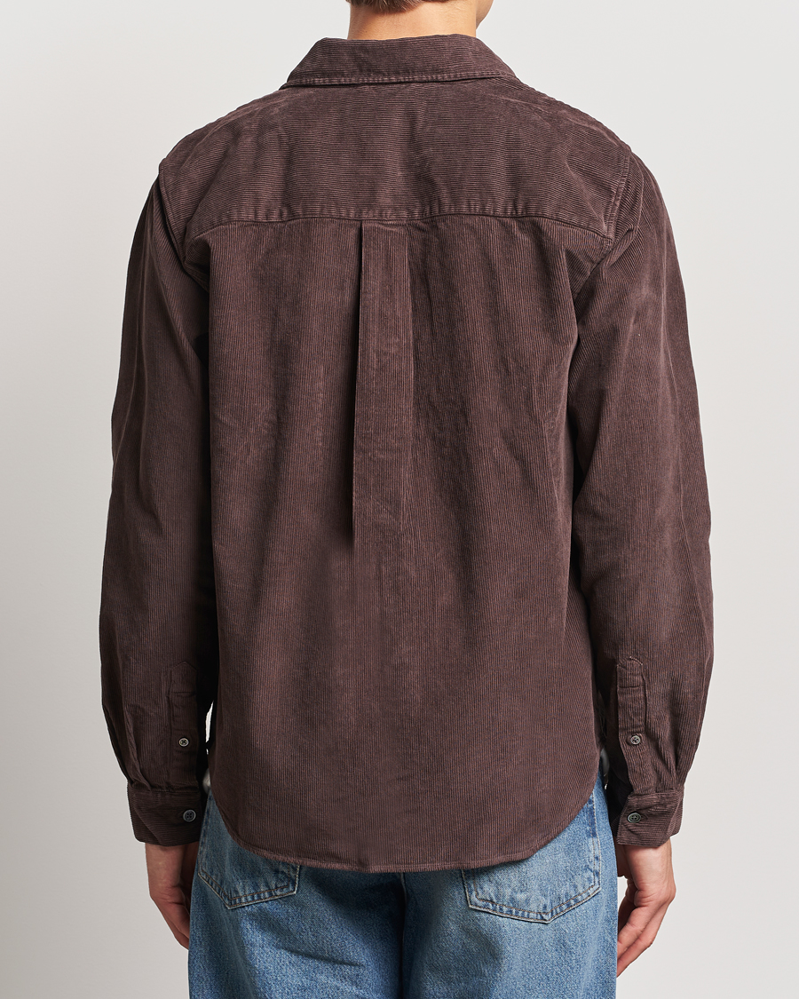 Hombres | Camisas | A Day's March | Denver Corduroy Shirt Chocolate