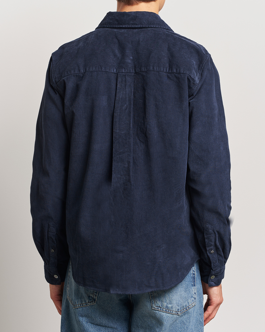 Hombres | Camisas | A Day's March | Denver Corduroy Shirt Navy