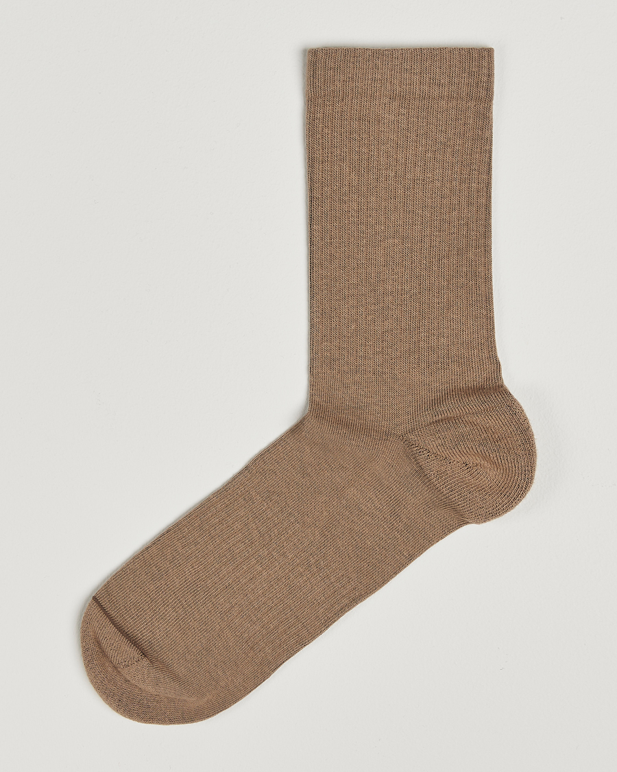 Hombres | Ropa interior y calcetines | Sweyd | Crew Cotton Socks Sand