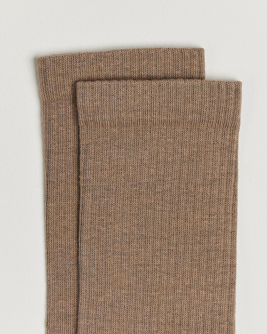 Hombres | Ropa interior y calcetines | Sweyd | Crew Cotton Socks Sand