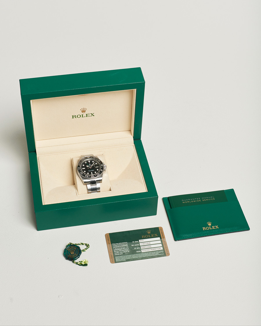 Hombres | Rolex Pre-Owned GMT-MASTER II 116710LN Silver | Rolex Pre-Owned | GMT-MASTER II 116710LN Silver