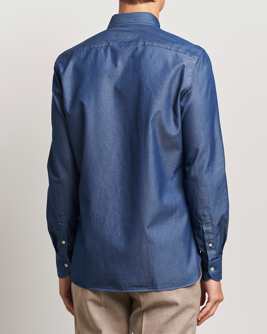 Hombres | Camisas | 100Hands | Beverly Bata Wash Denim Shirt Blue