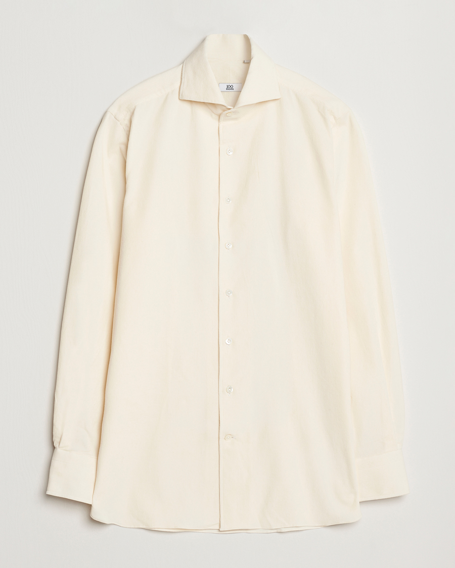 Hombres | Camisas | 100Hands | Japan Corduroy Shirt Off White