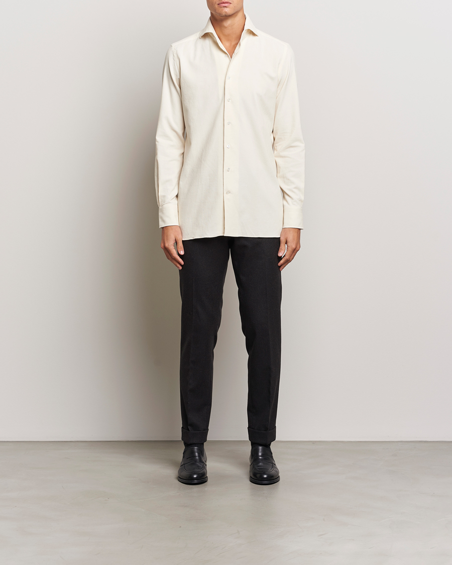 Hombres | Camisas | 100Hands | Japan Corduroy Shirt Off White