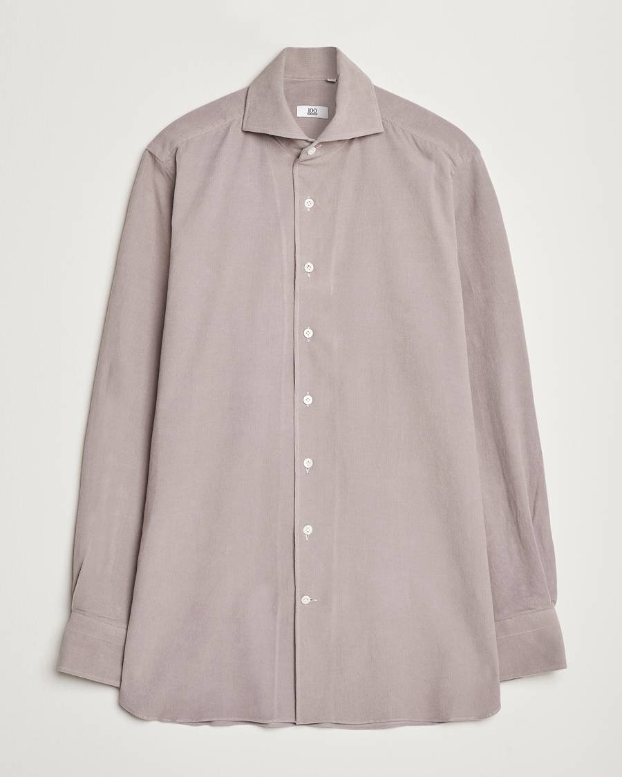Hombres | Camisas | 100Hands | Japan Corduroy Shirt Aubergine