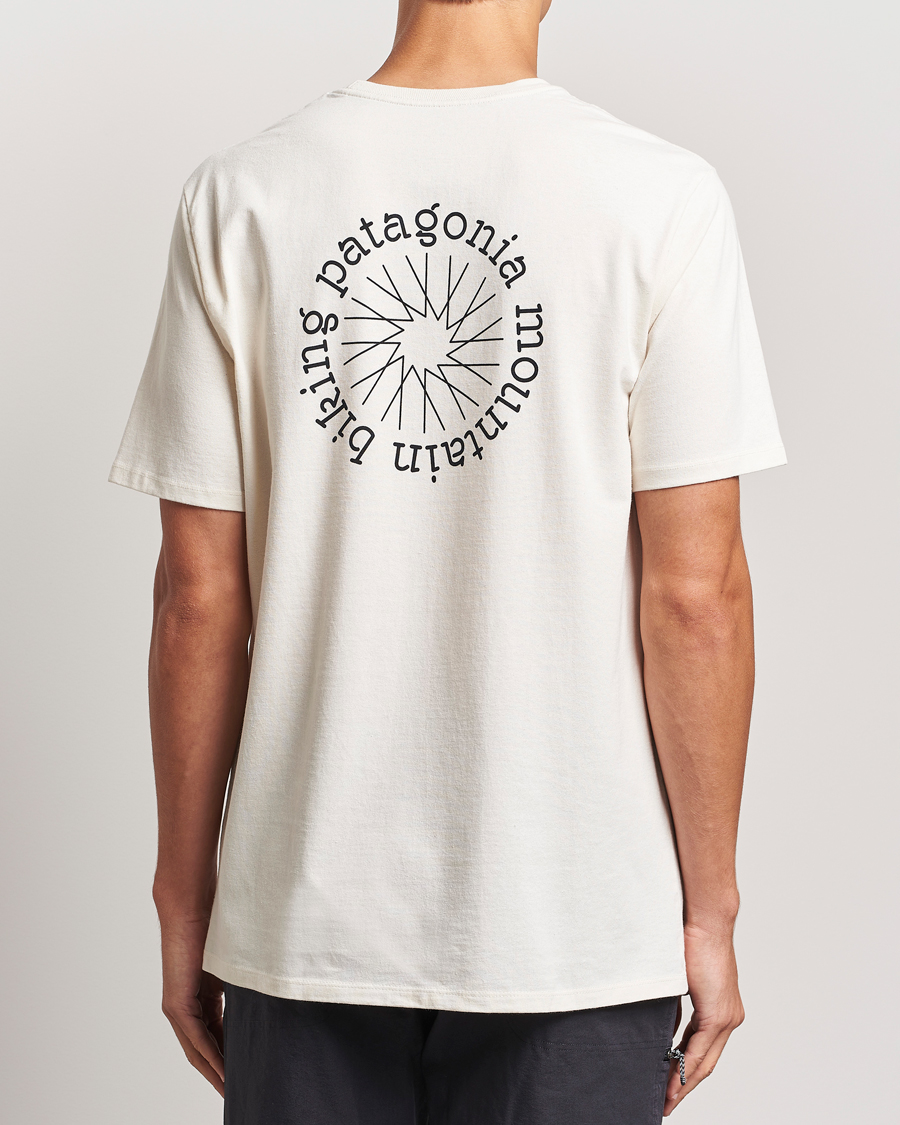 Hombres | Camisetas | Patagonia | Spoke Stencil Responsibili T-Shirt Birch White