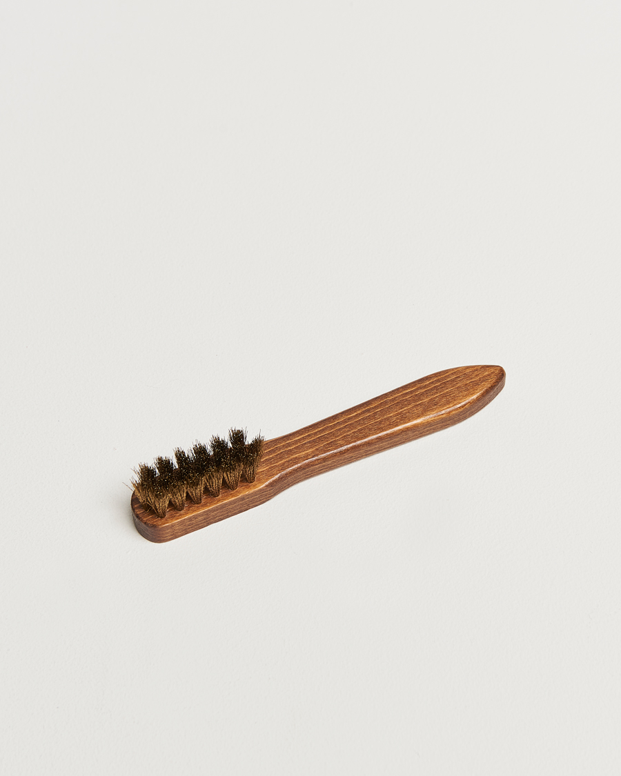 Hombres | Cuidado del calzado | R.M.Williams | Suede Brass Bristle Brush Natural