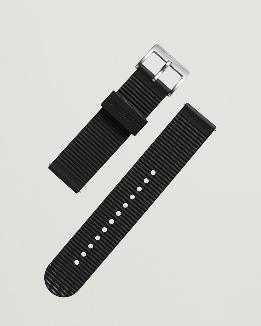 Hombres | Correas de reloj | UNIMATIC | TPU Quick Relese 22mm Strap Black