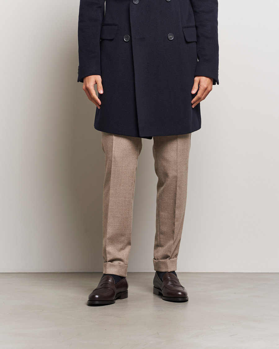 Hombres | Oscar Jacobson Penny Loafers Dark Mud Brown | Oscar Jacobson | Penny Loafers Dark Mud Brown