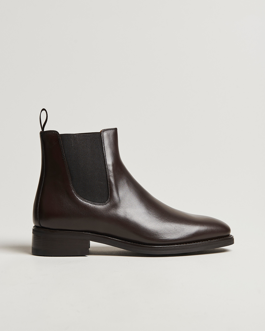 Hombres | Oscar Jacobson Chelsea Boots Dark Mud Brown | Oscar Jacobson | Chelsea Boots Dark Mud Brown