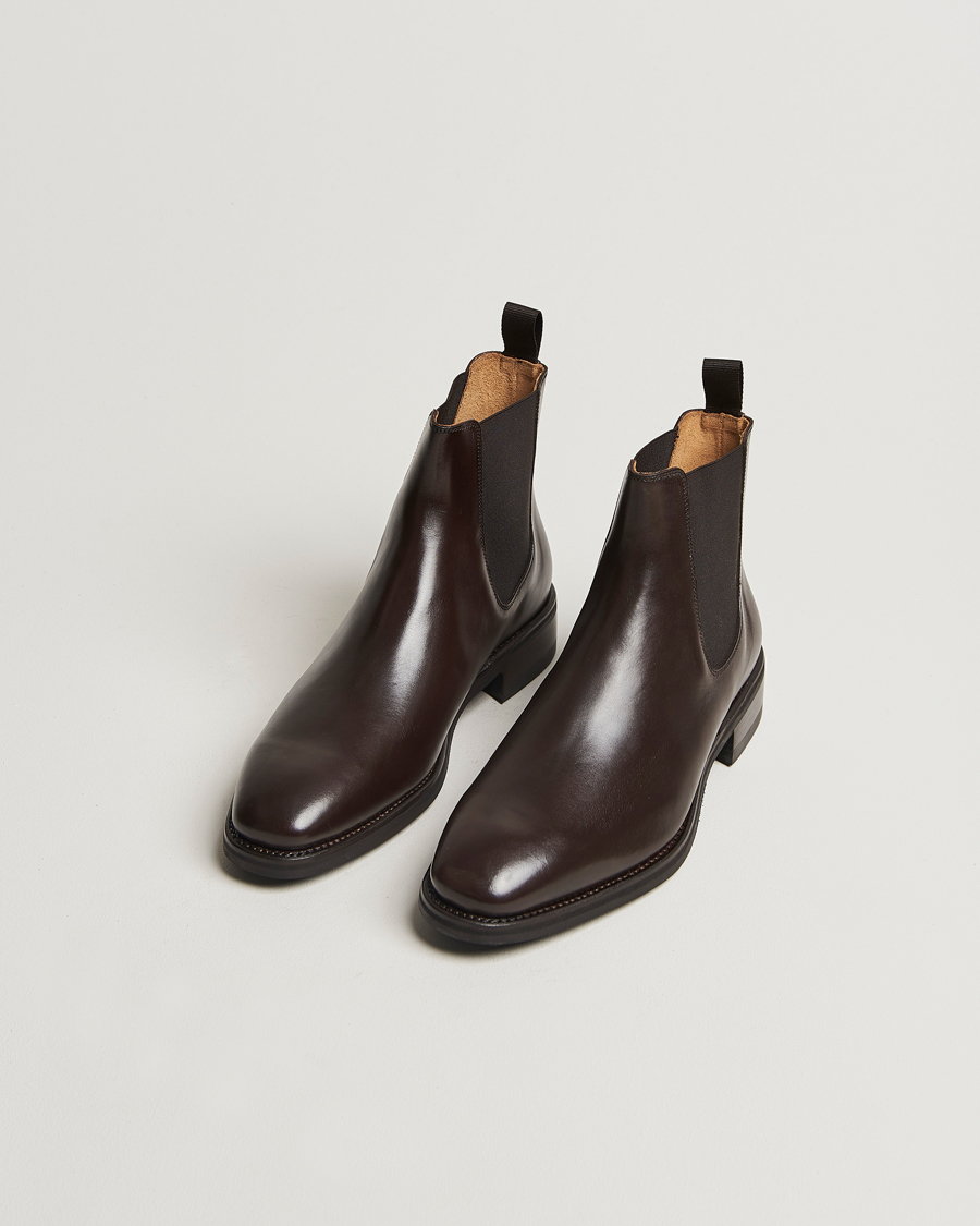 Hombres | Oscar Jacobson Chelsea Boots Dark Mud Brown | Oscar Jacobson | Chelsea Boots Dark Mud Brown