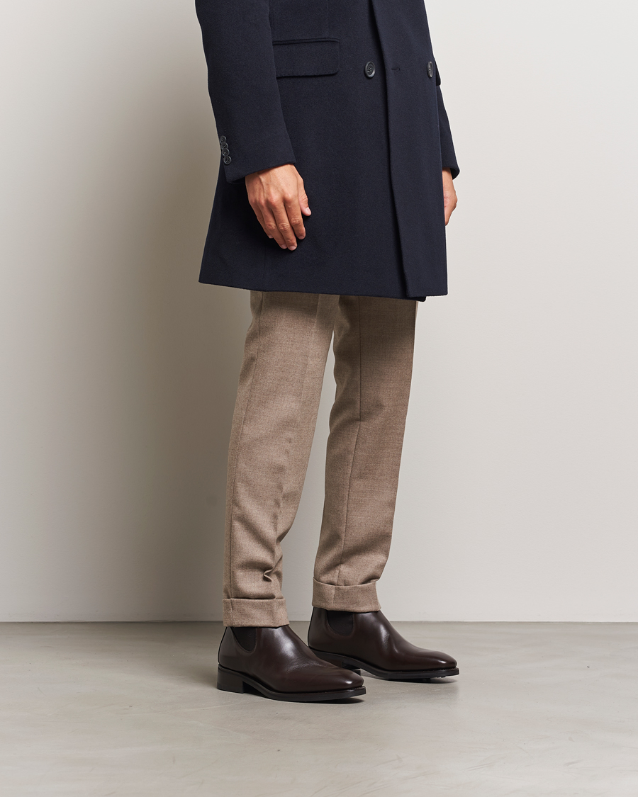 Hombres | Oscar Jacobson Chelsea Boots Dark Mud Brown | Oscar Jacobson | Chelsea Boots Dark Mud Brown