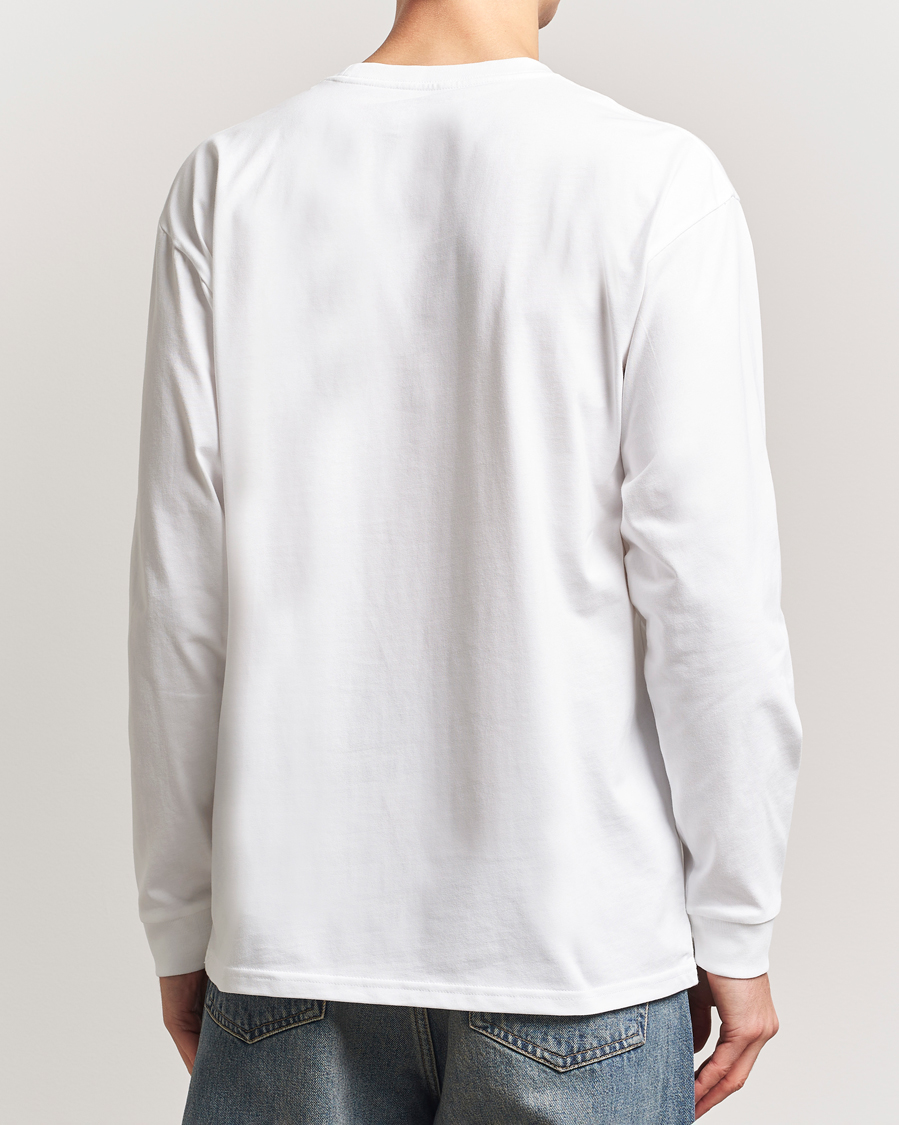 Hombres | Camisetas | Carhartt WIP | Chase Combed Cotton Long Sleeve T-Shirt White/Gold