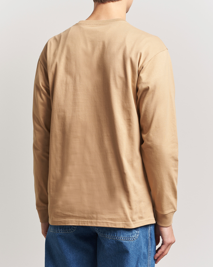 Hombres | Camisetas | Carhartt WIP | Chase Combed Cotton Long Sleeve T-Shirt Dusty H Brown