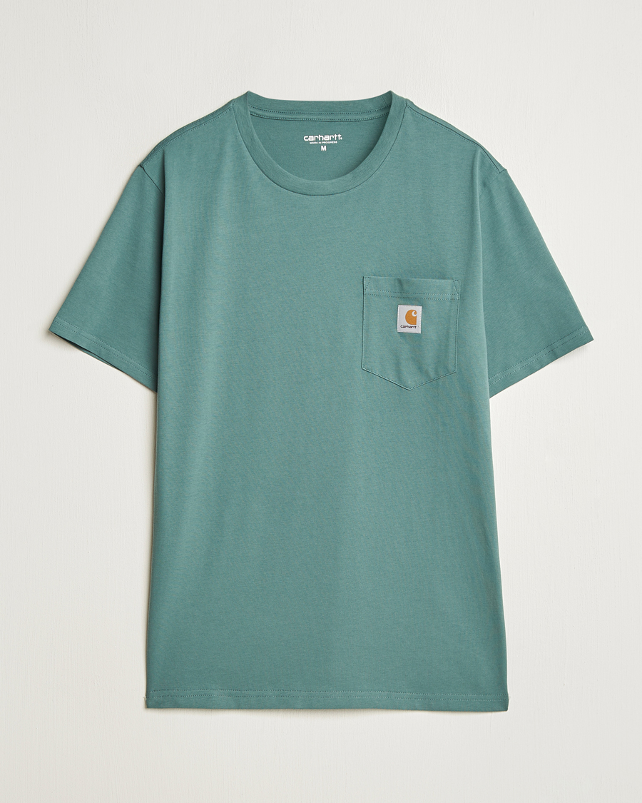 Hombres | Camisetas | Carhartt WIP | Short Sleeve Pocket T-shirt Silver Pine
