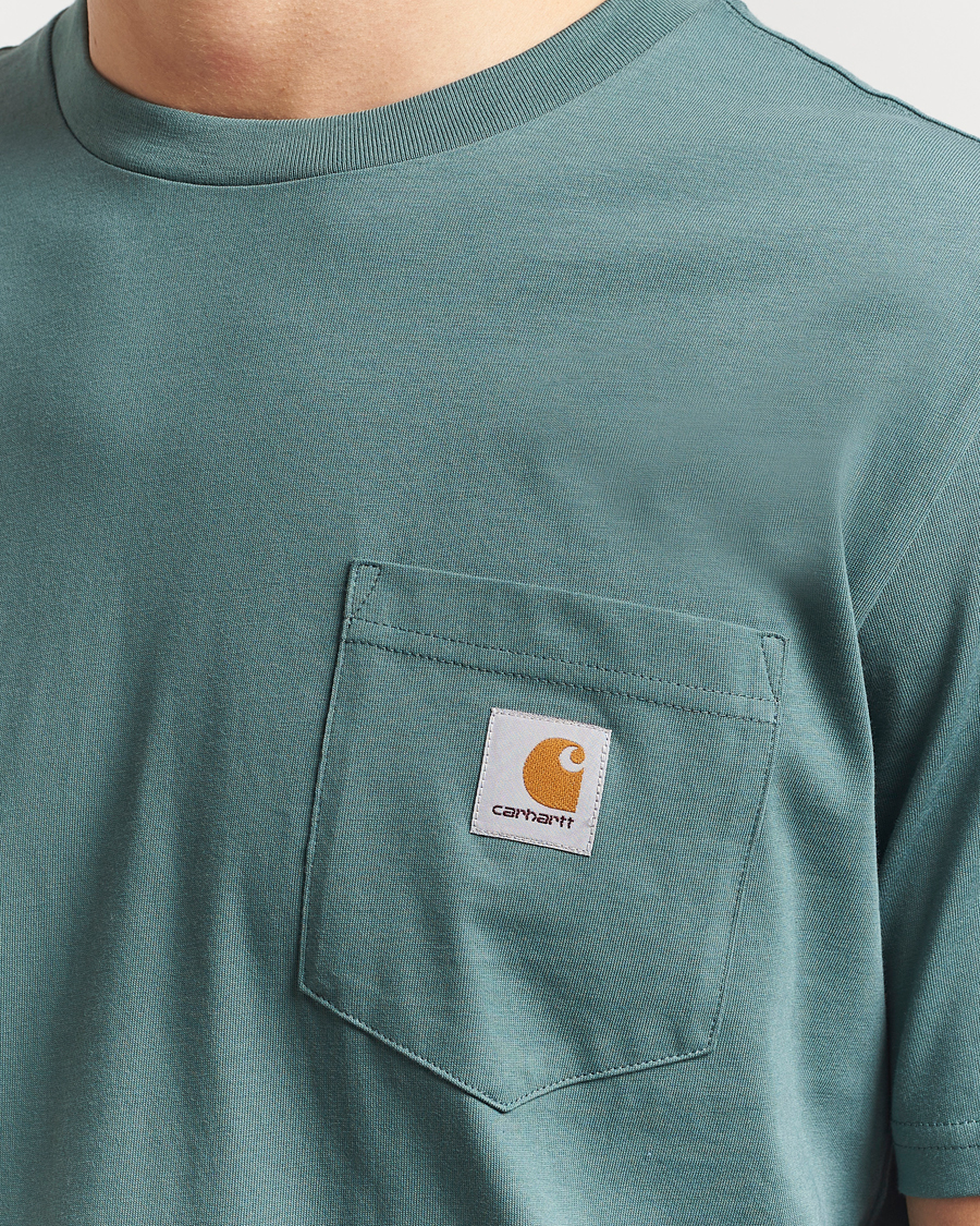 Hombres | Camisetas | Carhartt WIP | Short Sleeve Pocket T-shirt Silver Pine
