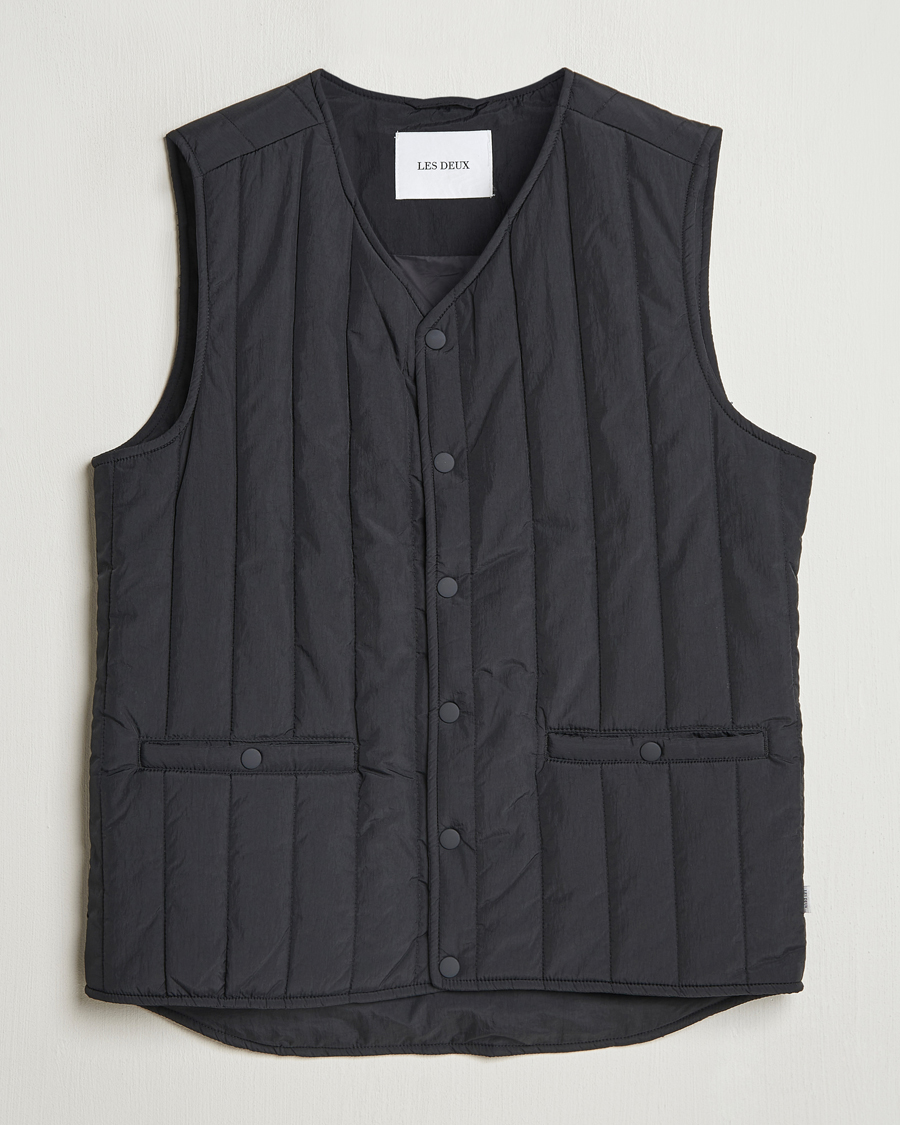 Hombres | Abrigos y chaquetas | LES DEUX | Martin Nylon Paded Vest Black