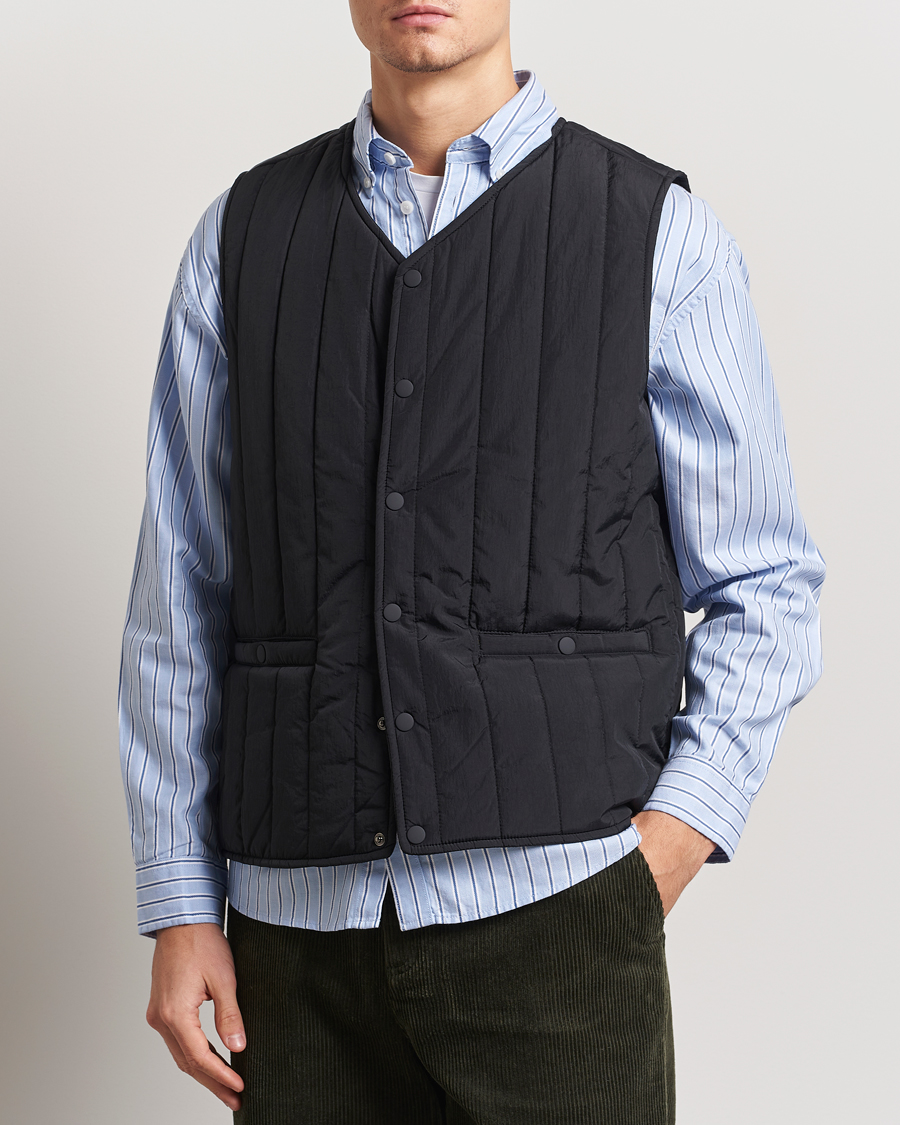 Hombres | Abrigos y chaquetas | LES DEUX | Martin Nylon Paded Vest Black