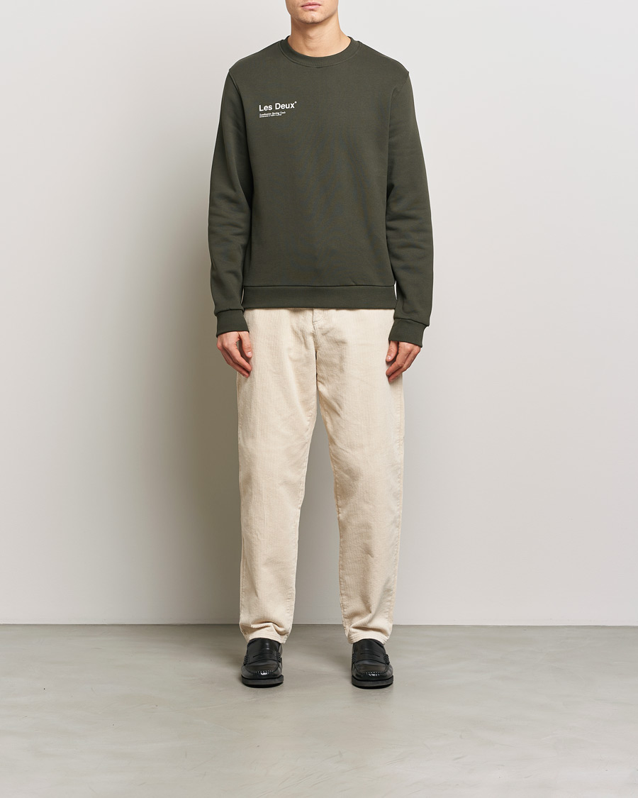 Hombres | Jerséis y prendas de punto | LES DEUX | Brody Printed Sweatshirt 2.0 Rosin