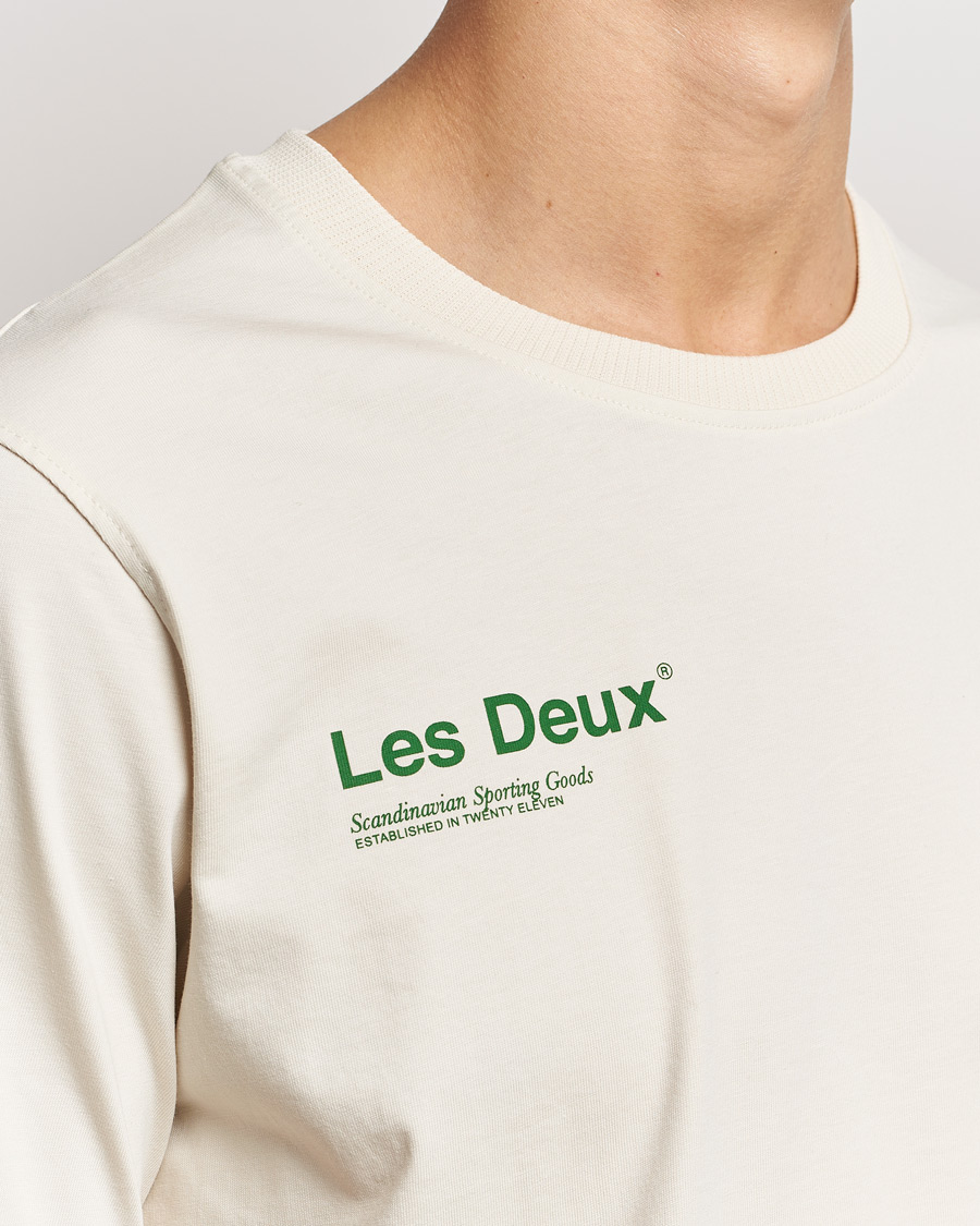 Hombres | Camisetas | LES DEUX | Brody Printed T-shirt 2.0 Ivory