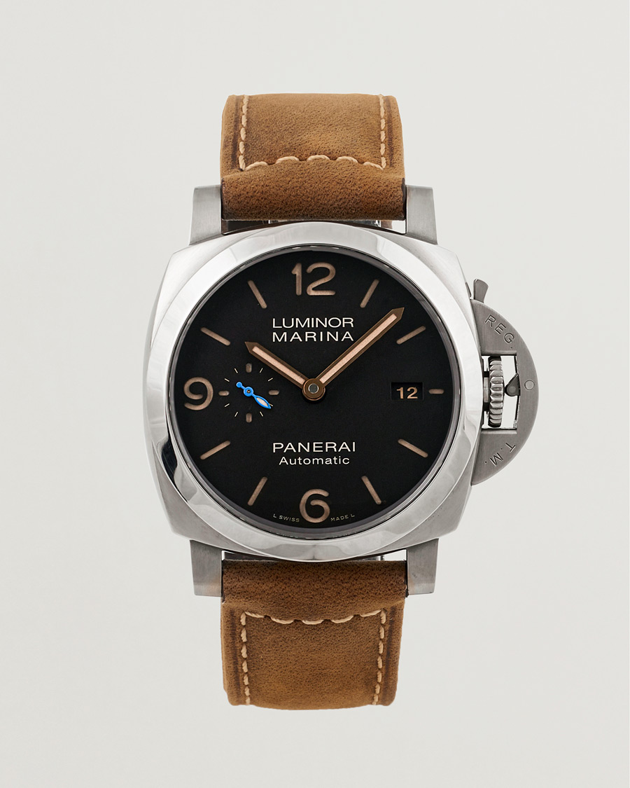 Hombres | Panerai Pre-Owned Luminor Marina PAM01351 Silver | Panerai Pre-Owned | Luminor Marina PAM01351 Silver