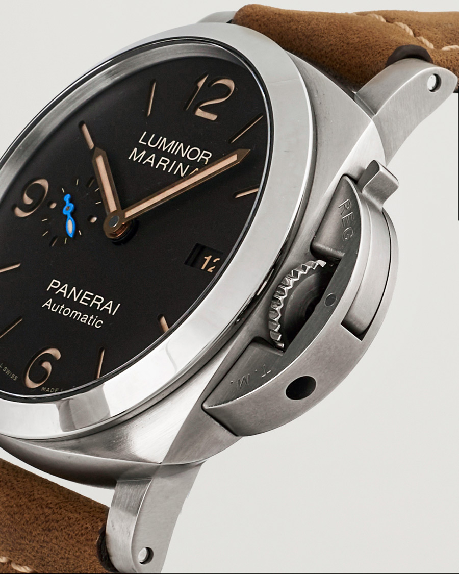 Hombres | Panerai Pre-Owned Luminor Marina PAM01351 Silver | Panerai Pre-Owned | Luminor Marina PAM01351 Silver