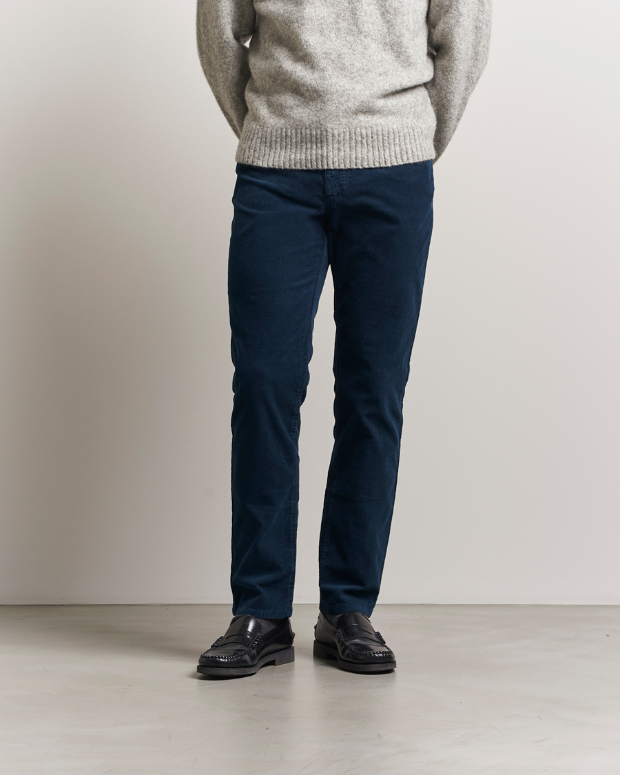 Hombres | Pantalones | NN07 | Tony Corduroy 5-Pocket Pants Navy Blue