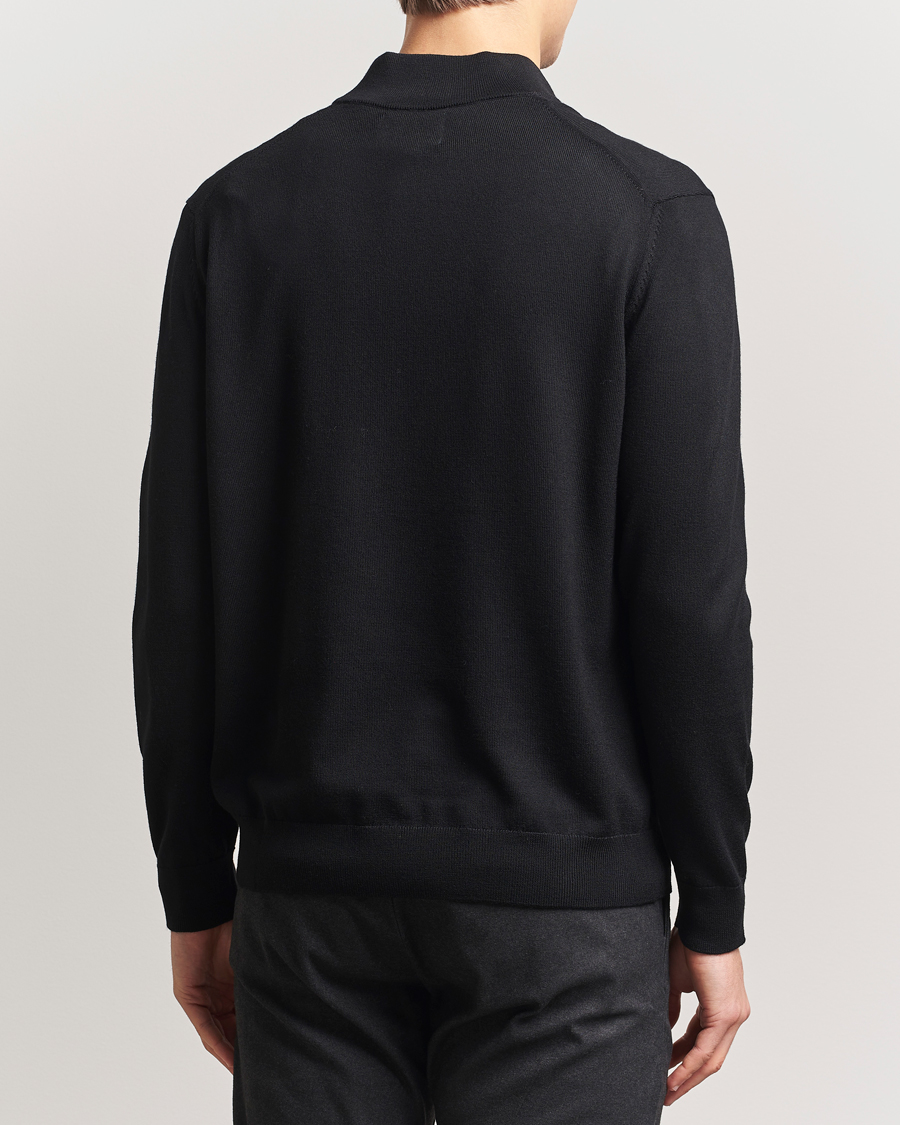 Hombres | Jerséis y prendas de punto | NN07 | Sergio Merino Knitted Half Zip Black