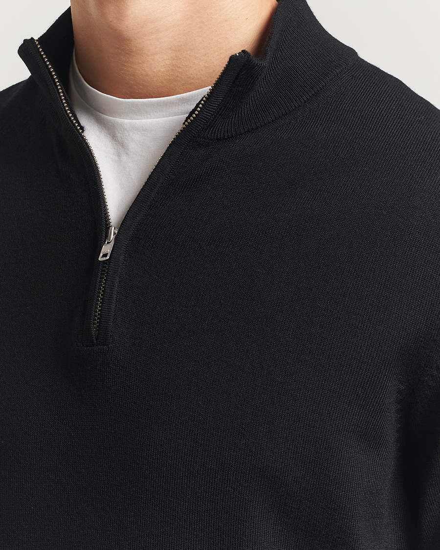 Hombres | Jerséis y prendas de punto | NN07 | Sergio Merino Knitted Half Zip Black
