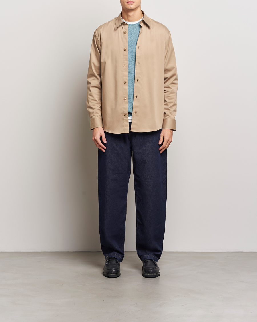 Hombres | Camisas | NN07 | Quinsy Cotton Overshirt Timber Wolf
