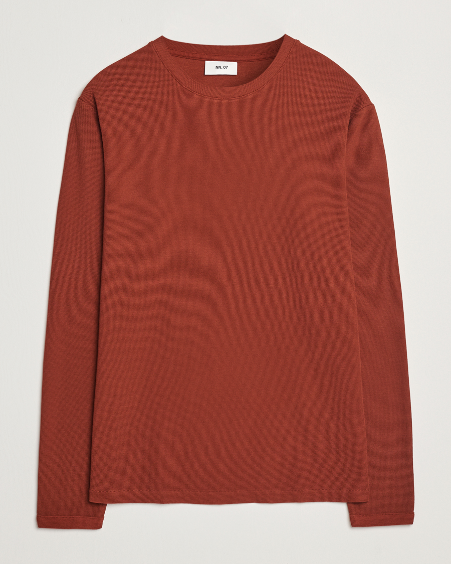 Hombres | Jerséis y prendas de punto | NN07 | Clive Knitted Sweater Rust Red
