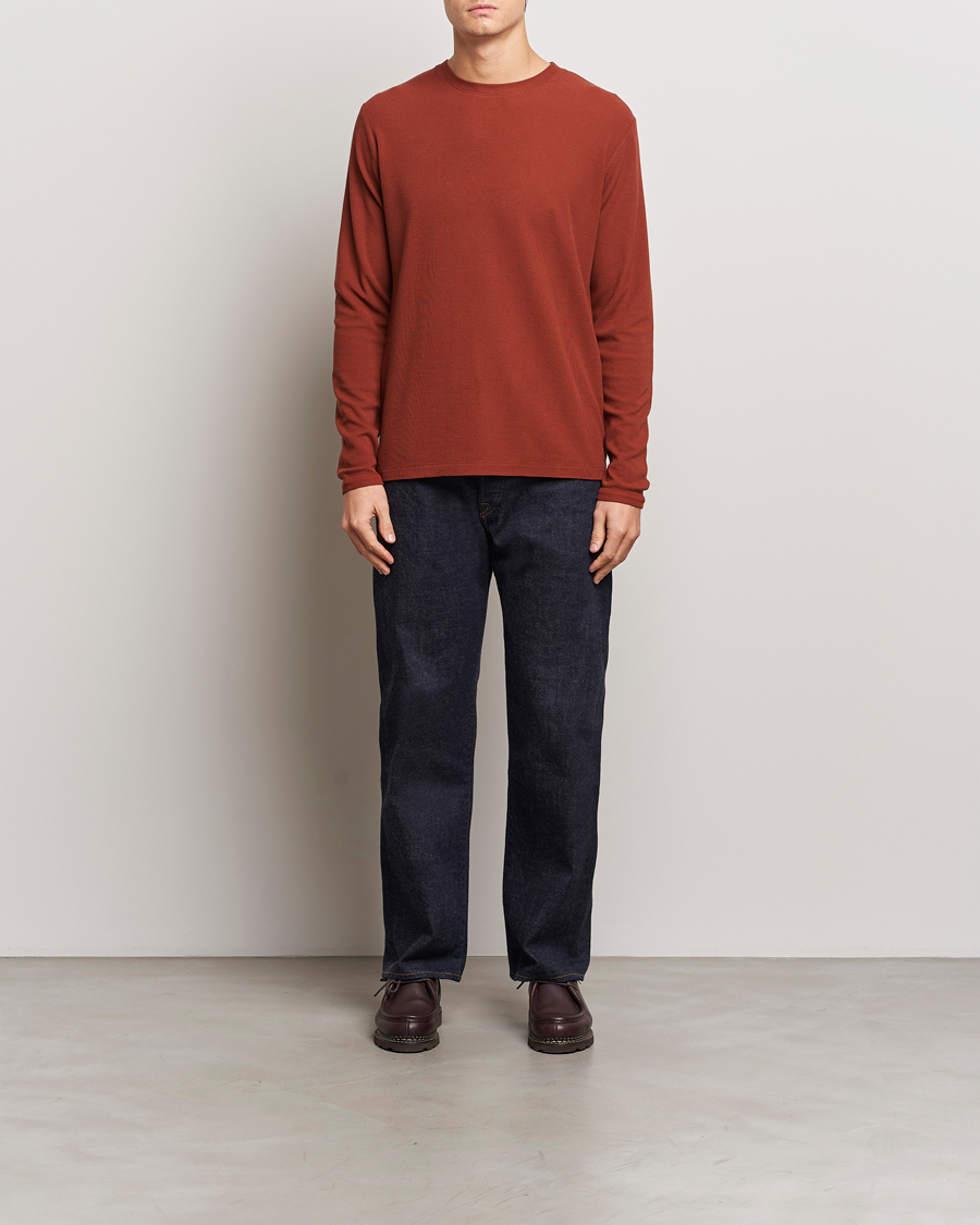 Hombres | Jerséis y prendas de punto | NN07 | Clive Knitted Sweater Rust Red